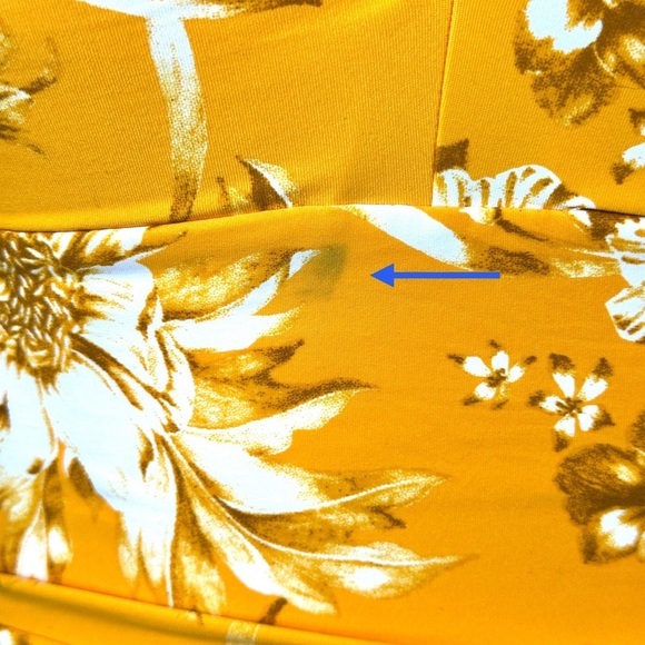 NipTuck Swim One Pice Swimsuit Yellow Floral Size 6 - Picture 11 of 11